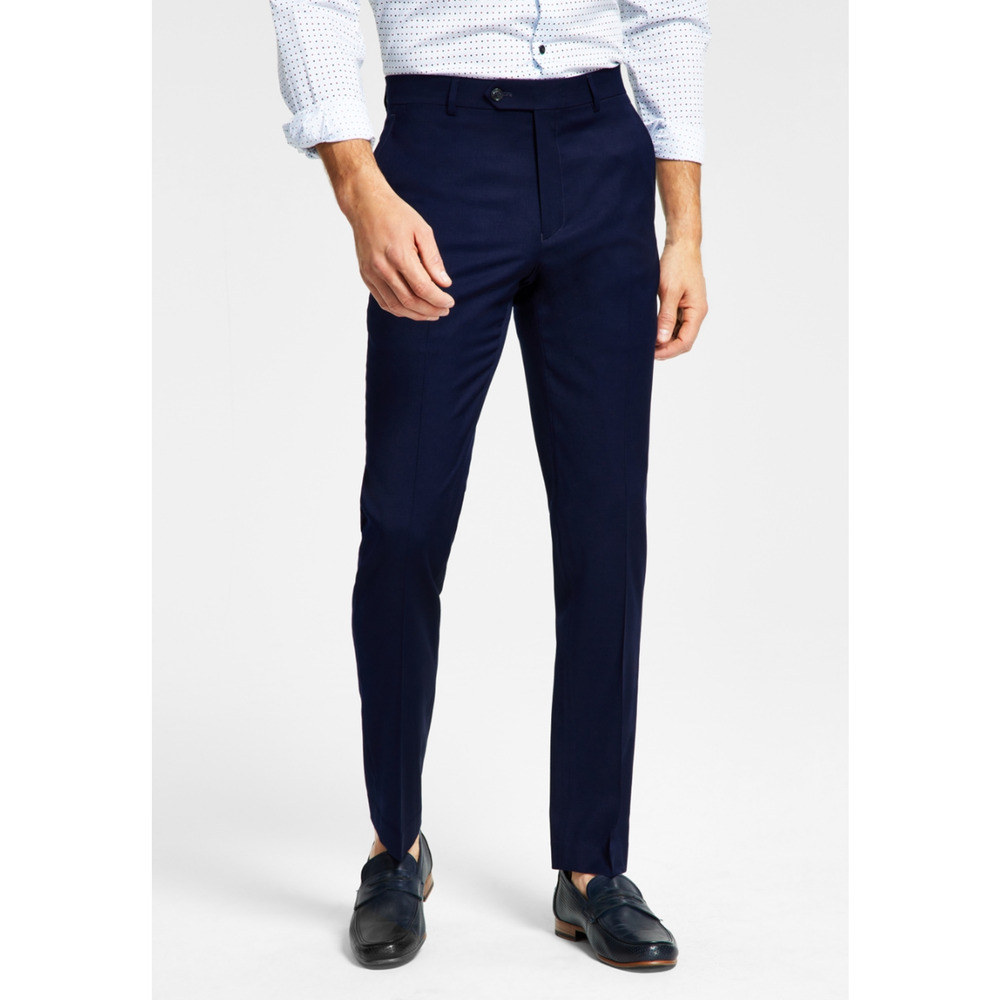 Tommy Hilfiger Men Modern Fit Wool Blend Suit Pants Navy Size 30X30